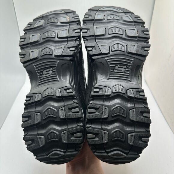 Skechers Sport Women's D'Lites Slip-On Mule Sneaker 8 BLACK - Picture 5 of 7